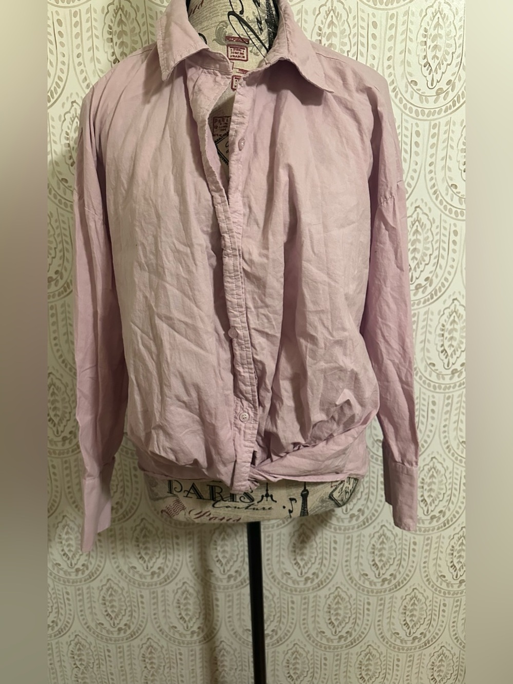 Lavender Women's Button-Up Top